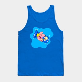 Blue Lilo Tank Top